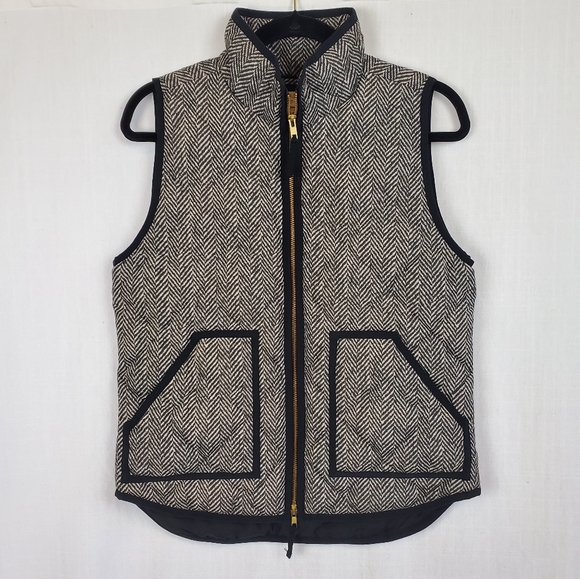 J.Crew Factory | Herringbone Down Vest - Picture 2 of 6
